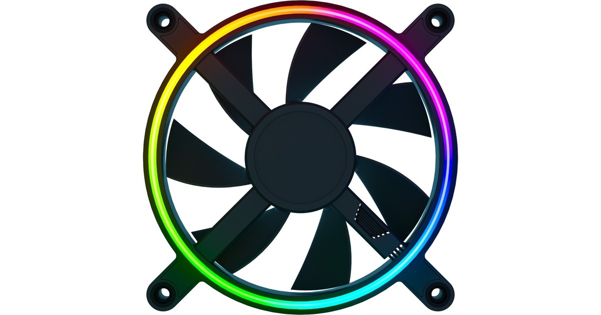 Razer Kunai Chroma - 120MM 3x 120x120x25mm, Gehäuselüfter(schwarz, 3er Pack)
