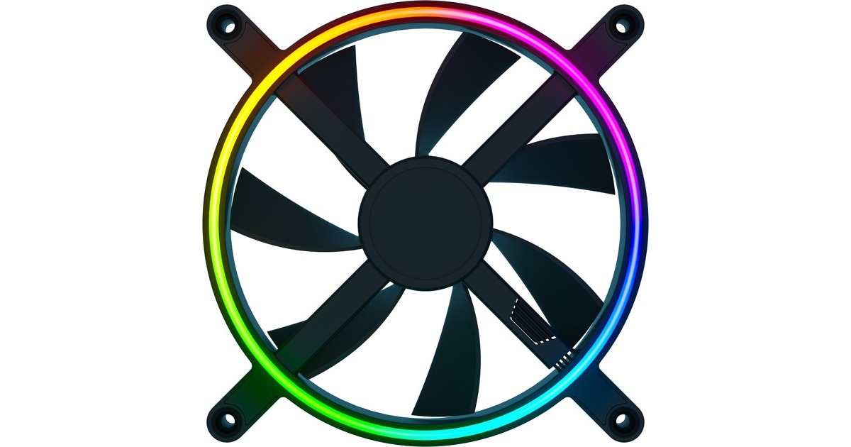 Razer Kunai Chroma - 140MM 140x140x25mm, Gehäuselüfter(schwarz, Einzellüfter)