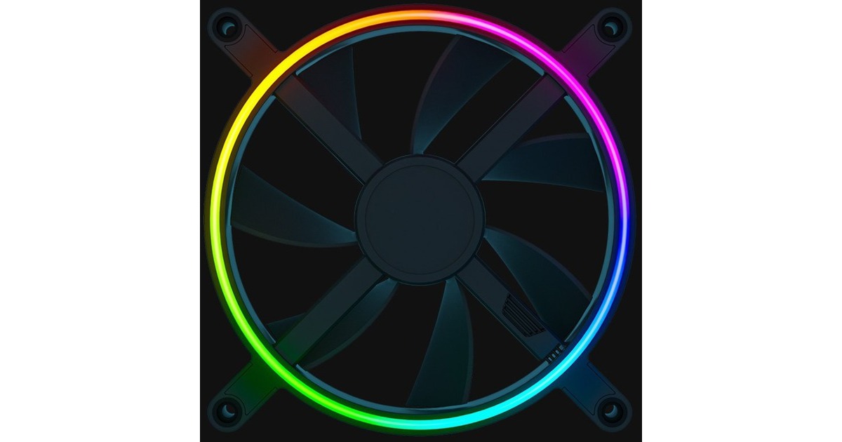 Razer Kunai Chroma - 140MM 3x 140x140x25mm, Gehäuselüfter(schwarz, 3er Pack)