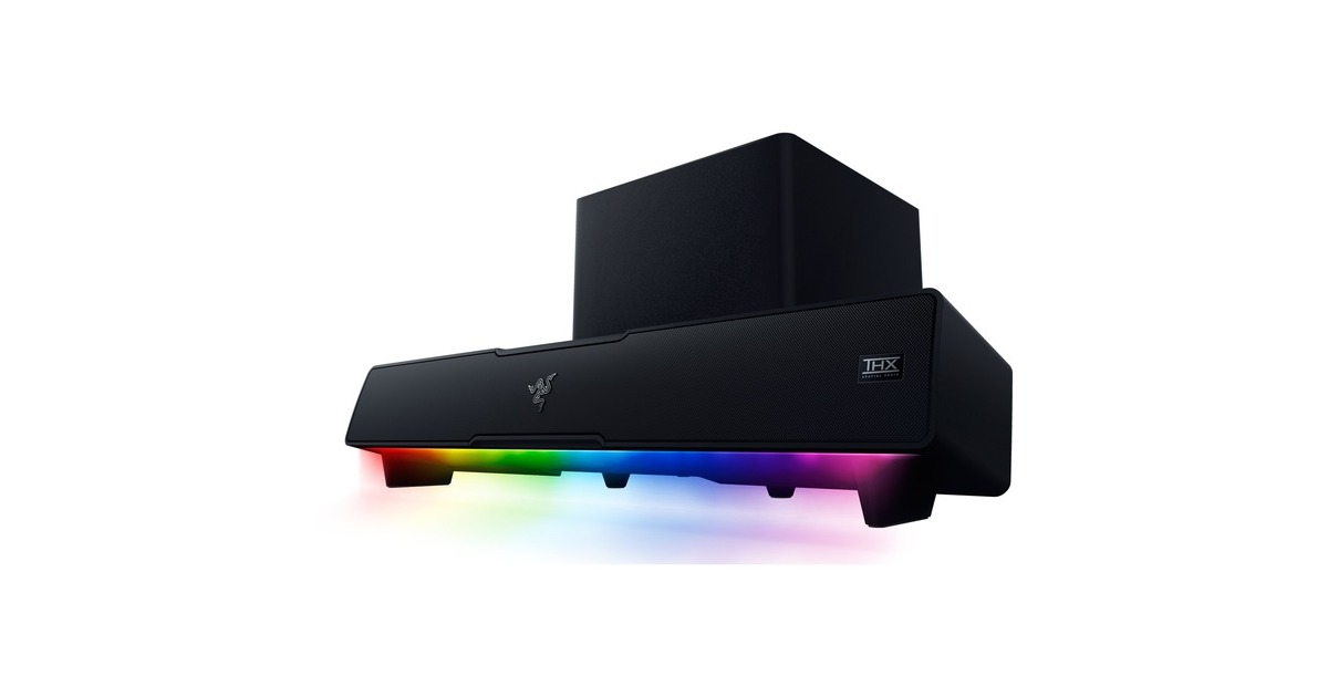 Razer Leviathan V2, Soundbar(schwarz, Bluetooth, USB, RGB)