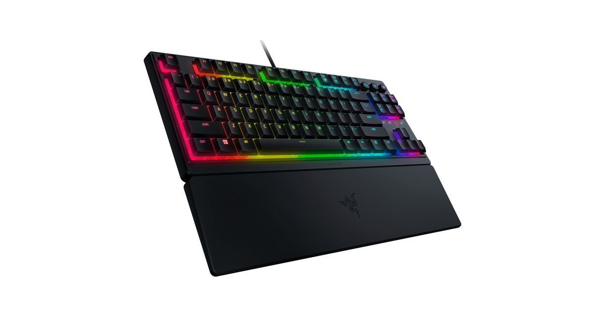 Razer Ornata V3 TKL, Gaming-Tastatur(schwarz, DE-Layout, Razer Mecha-Membrane)