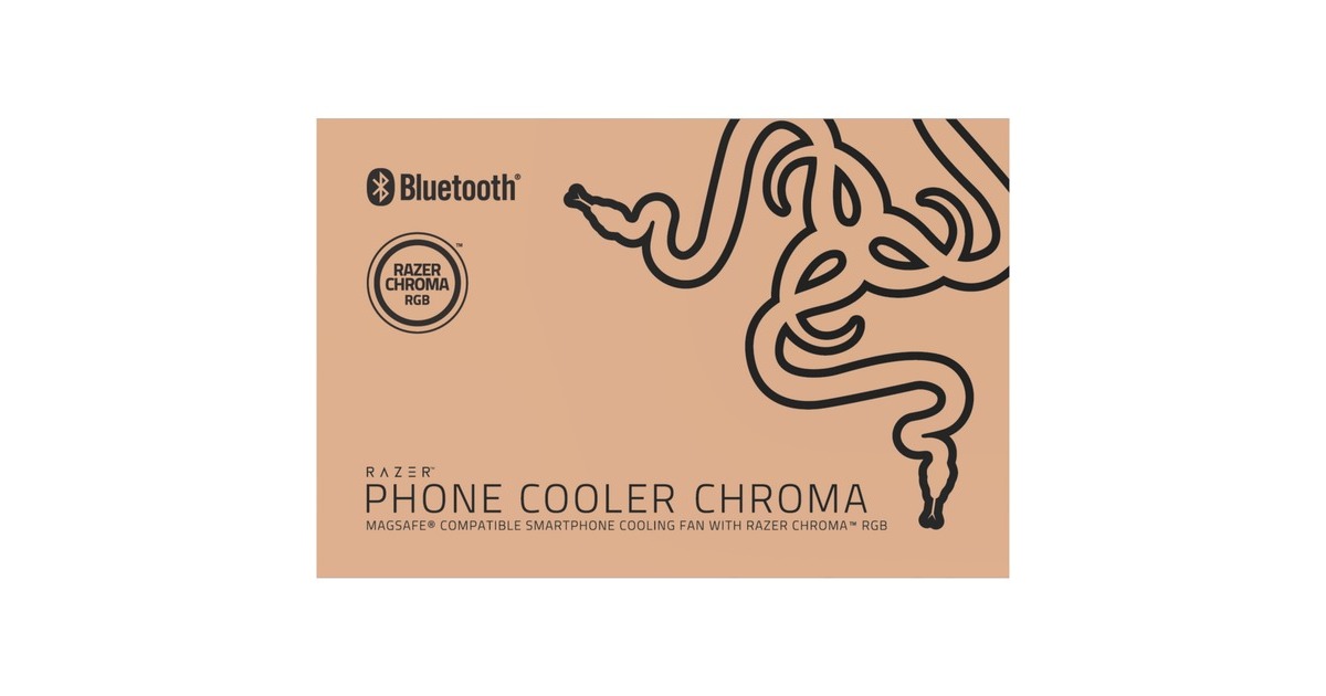 Razer Phone Cooler Chroma MagSafe, Kühlkörper(schwarz, iPhone MagSafe kompatibel ab iOS 12)