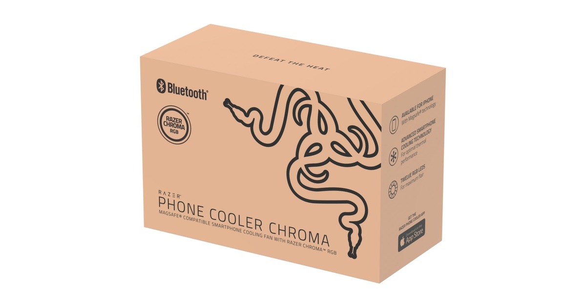Razer Phone Cooler Chroma MagSafe, Kühlkörper(schwarz, iPhone MagSafe kompatibel ab iOS 12)