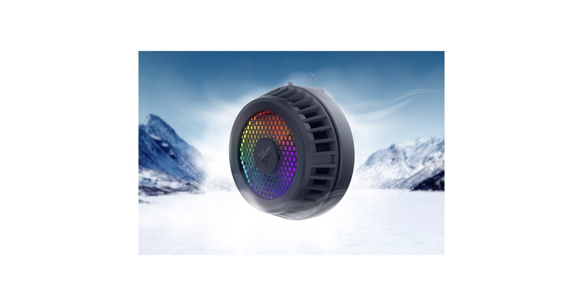 Razer Phone Cooler Chroma MagSafe, Kühlkörper(schwarz, iPhone MagSafe kompatibel ab iOS 12)