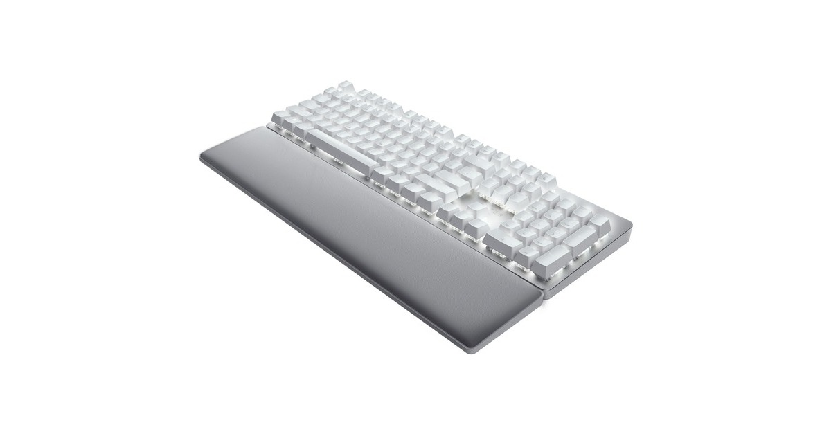 Razer Pro Type Ultra, Tastatur(weiß/grau, DE-Layout, Razer Yellow)