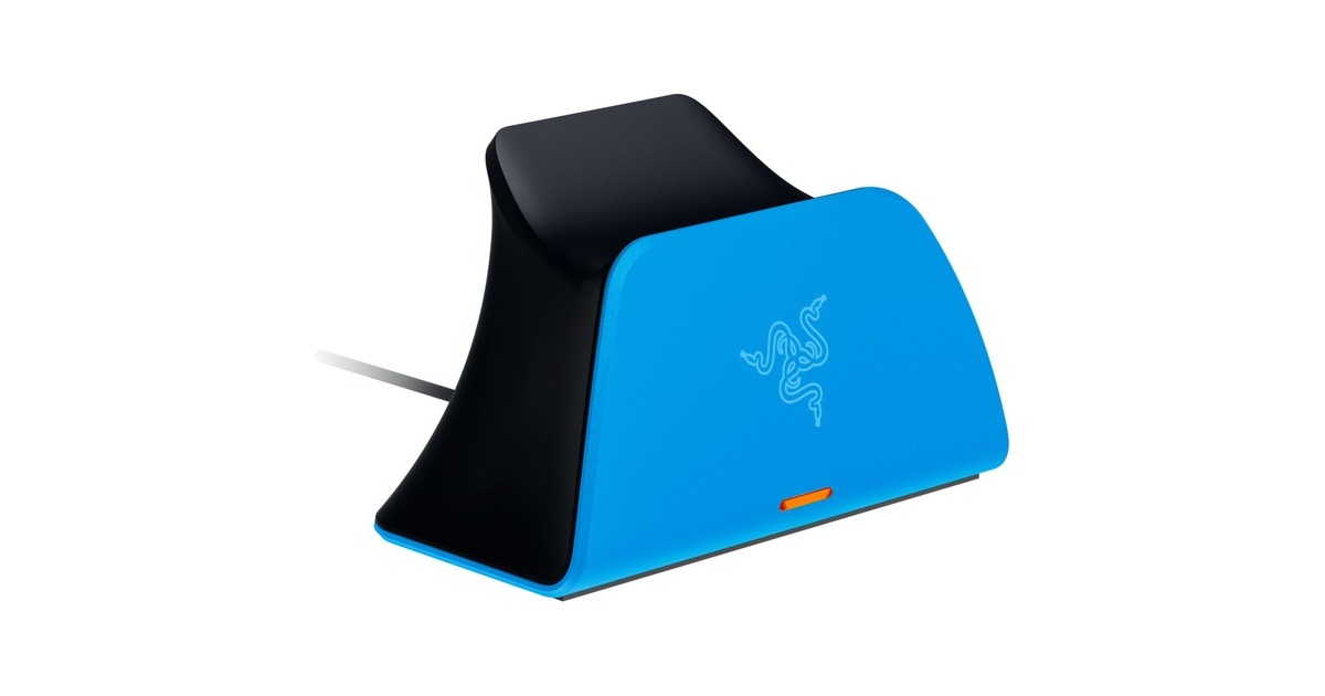 Razer Quick Charging Stand, Ladestation(blau, für PlayStation 5)