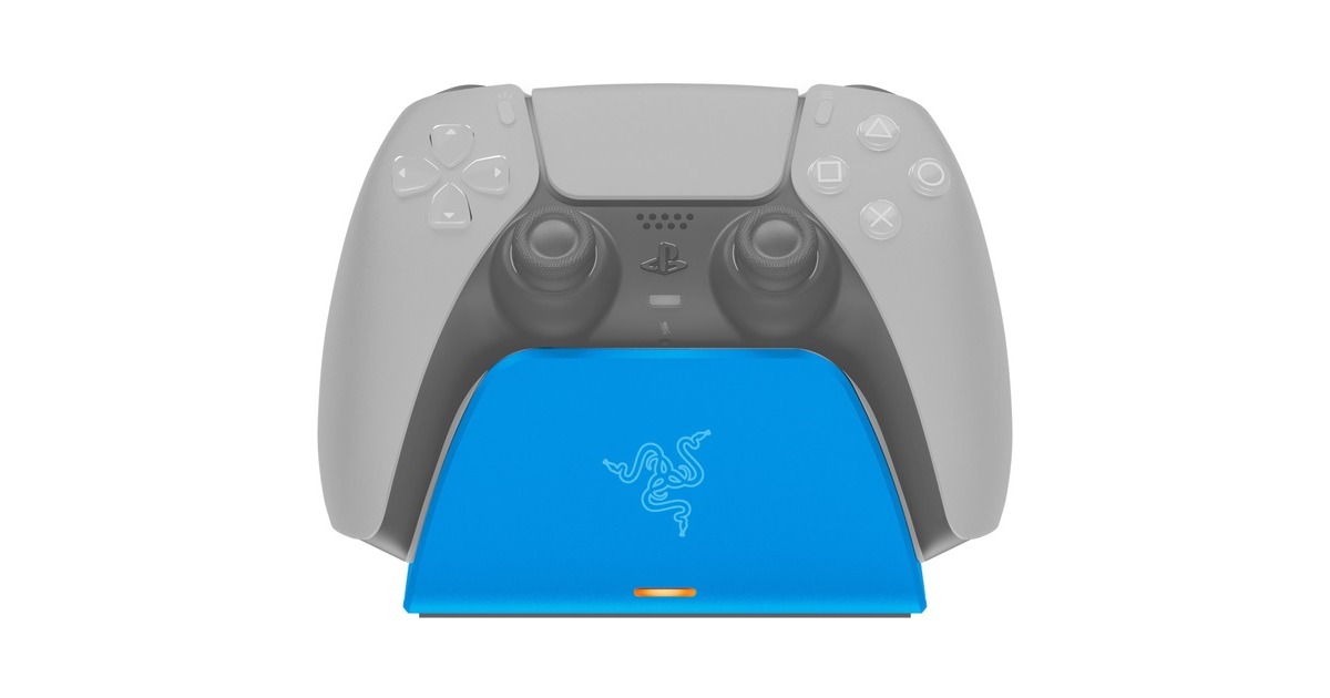 Razer Quick Charging Stand, Ladestation(blau, für PlayStation 5) Razer Quick Charging Stand, Ladestation(blau, für PlayStation 5)