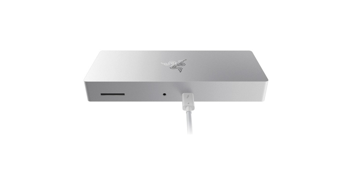 Razer Thunderbolt 4 Dock Mercury Edition, Dockingstation(aluminium, USB, Gigabit LAN)