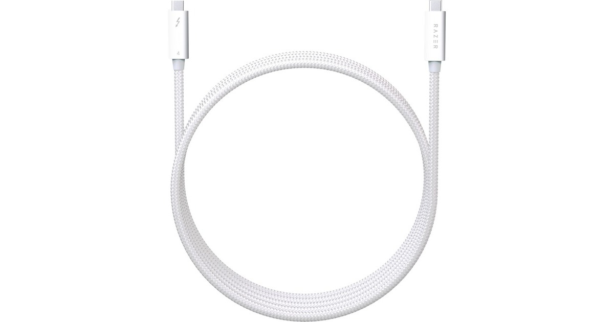 Razer Thunderbolt 4 Kabel, 2 Meter(weiß)
