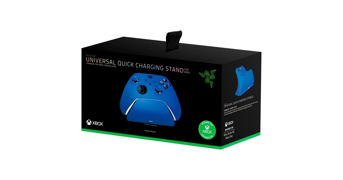 Razer Universal Quick Charging Stand - Shock Blue, Ladestation(blau, für Xbox)