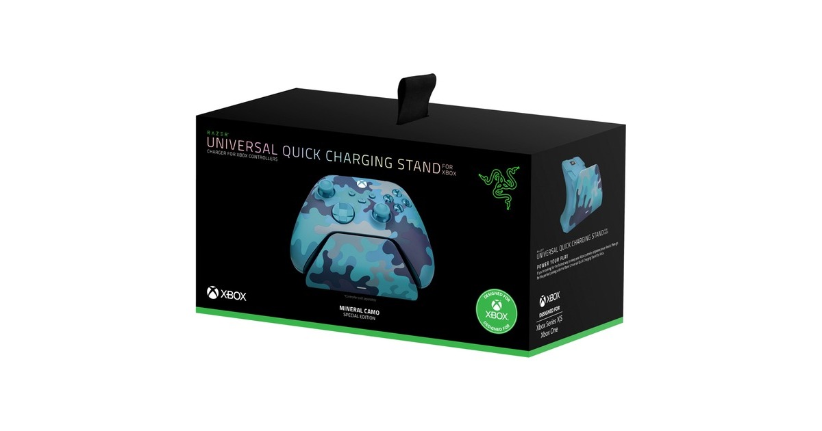 Razer Universal Quick Charging Stand for Xbox, Ladestation(blau/grau, Mineral Cameo)