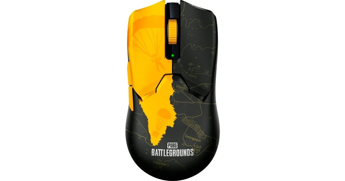 Razer Viper V2 Pro - PUBG: BATTLEGROUNDS Edition, Gaming-Maus(schwarz/gelb)