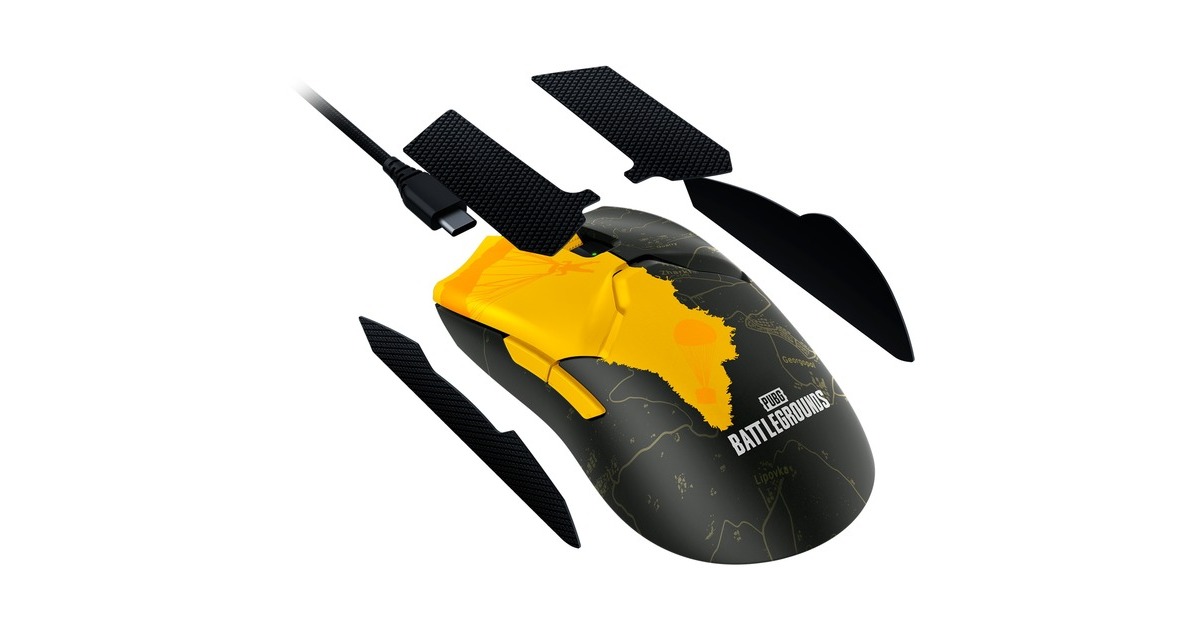 Razer Viper V2 Pro - PUBG: BATTLEGROUNDS Edition, Gaming-Maus(schwarz/gelb, Outlet)
