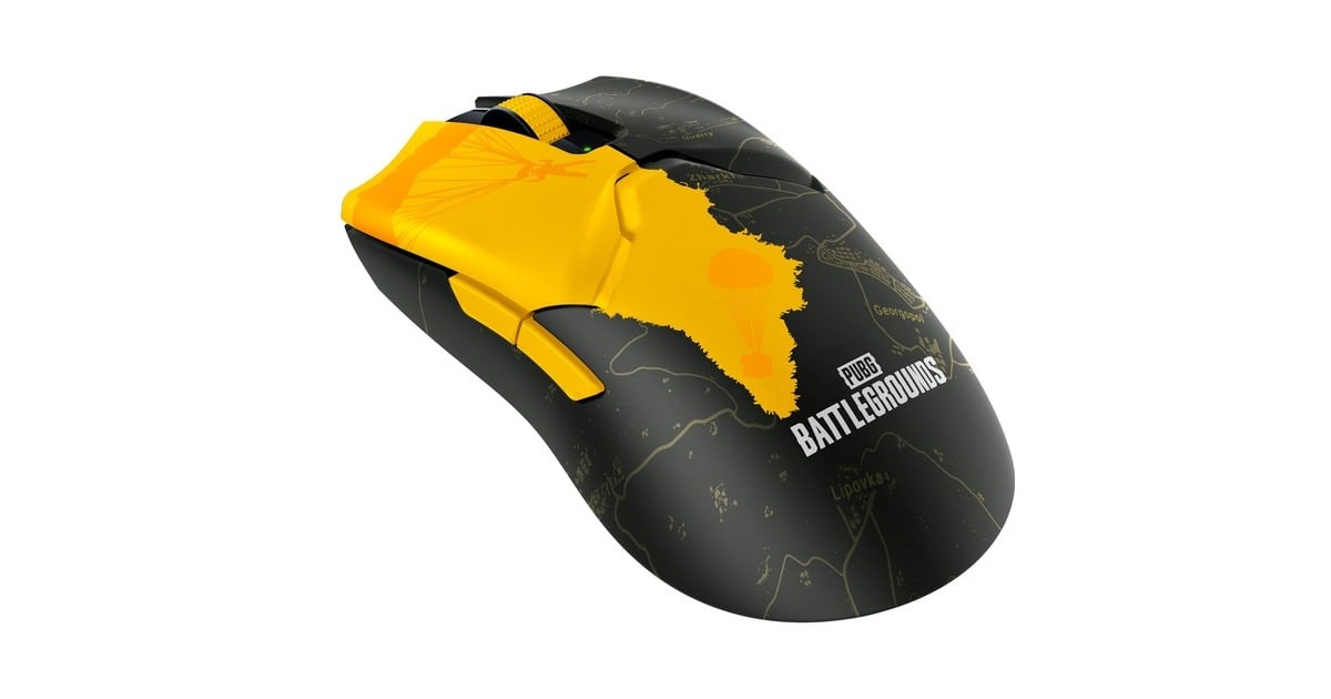 Razer Viper V2 Pro - PUBG: BATTLEGROUNDS Edition, Gaming-Maus(schwarz/gelb)