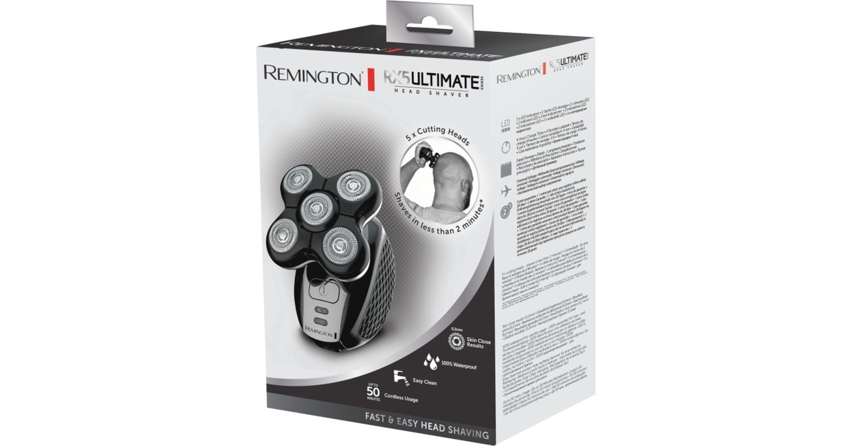 Remington Ultimate Series RX5 Glatzen-Rasierer XR1500(schwarz/chrom)