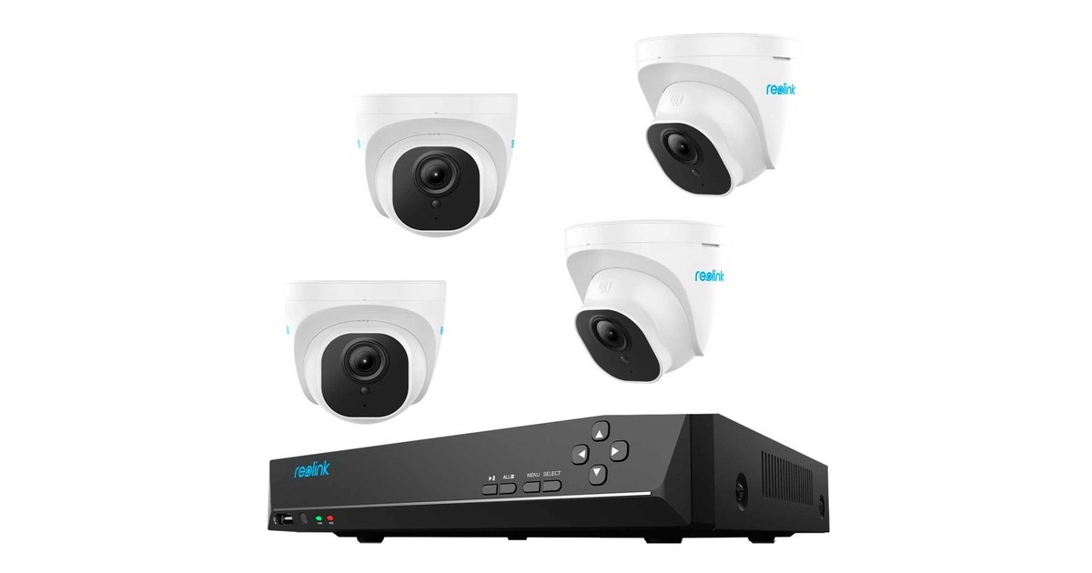 Reolink NVS8-5KD4-A, Set(1x RLN8-410 NVR, 4x PoE Reolink Dome Kameras (10 MP)) Reolink NVS8-5KD4-A, Set(1x RLN8-410 NVR, 4x PoE Reolink Dome Kameras (10 MP))