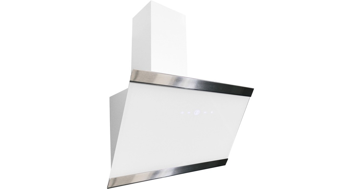 Respekta CH 89060 W, Dunstabzugshaube(weiß/edelstahl, 60 cm)