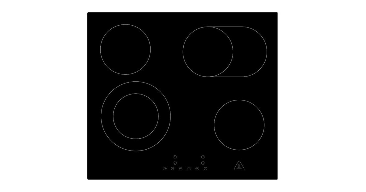 Respekta KM5500-28, Autarkes Kochfeld(schwarz, 59 cm)