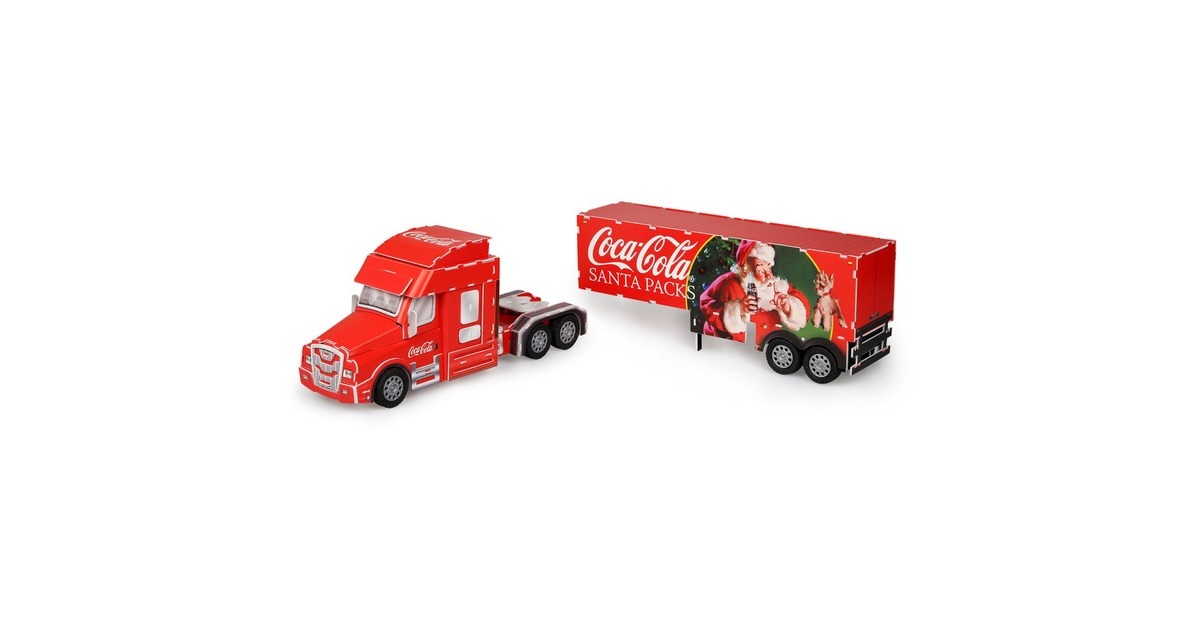 Revell 3D-Puzzle Adventskalender Coca-Cola Truck(rot/mehrfarbig)
