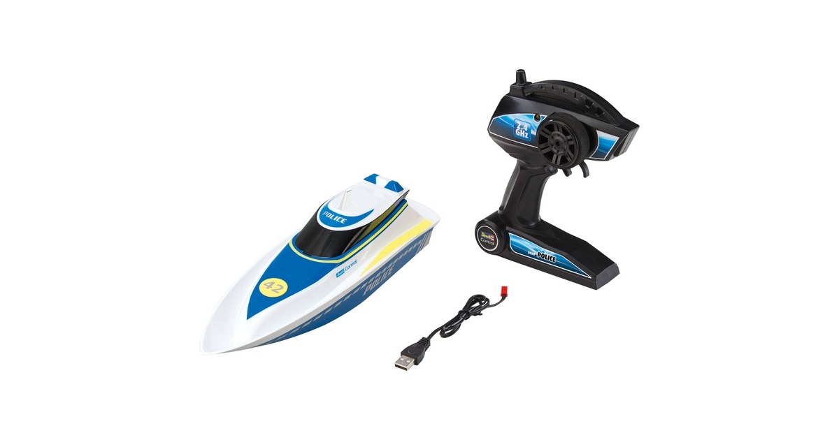 Revell Boat POLICE, RC(weiß/blau)