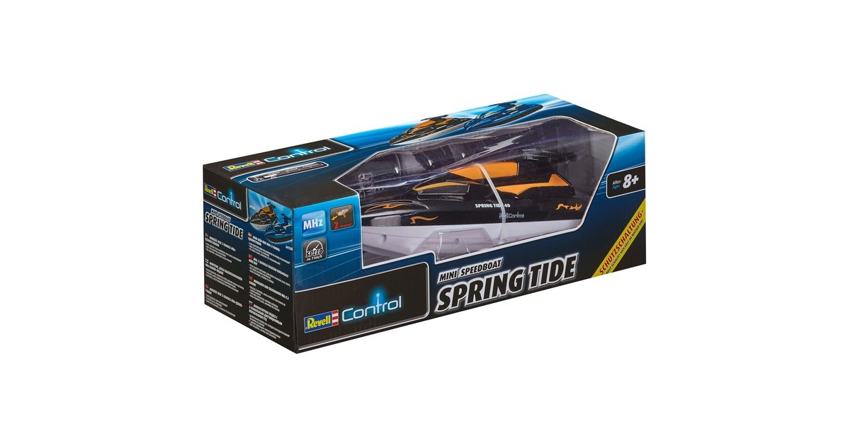 Revell Mini Speedboat SPRING TIDE 40, RC(schwarz/weiß)