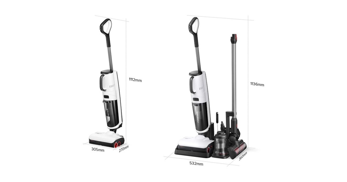 Roborock Dyad Pro Combo, Nass-/Trockensauger(weiß/schwarz)