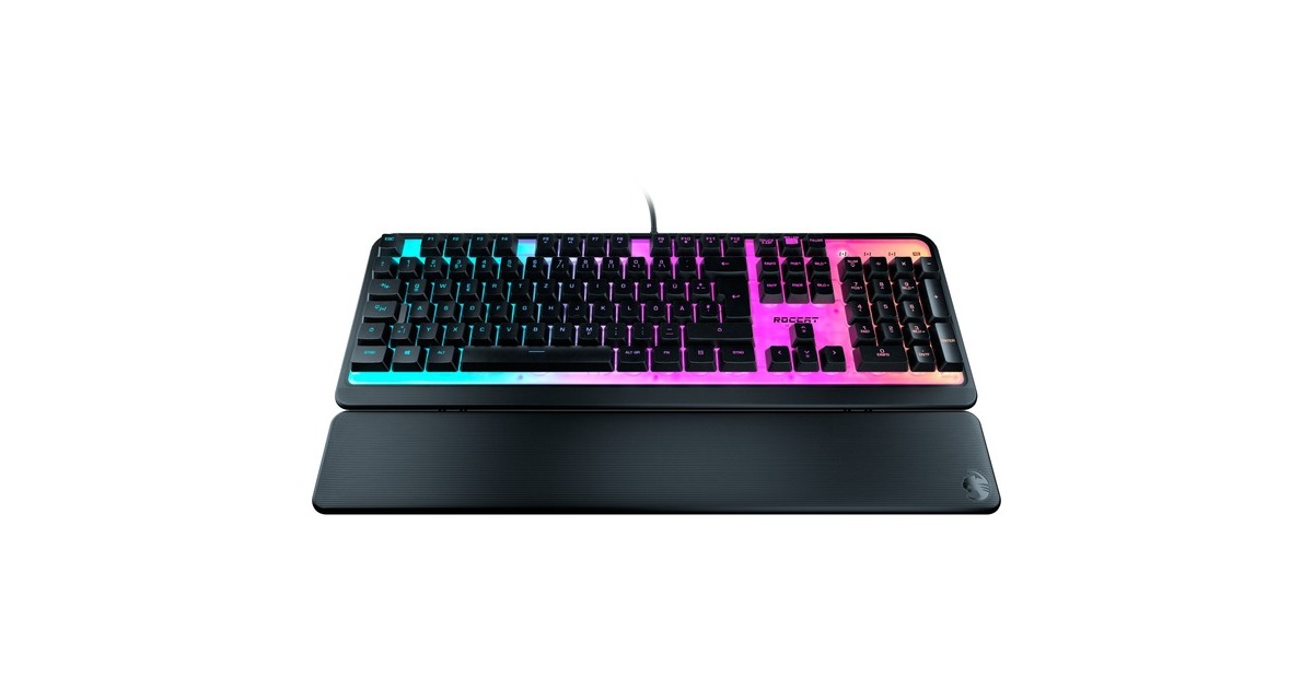 Roccat Magma, Gaming-Tastatur(schwarz, DE-Layout, Rubberdome)