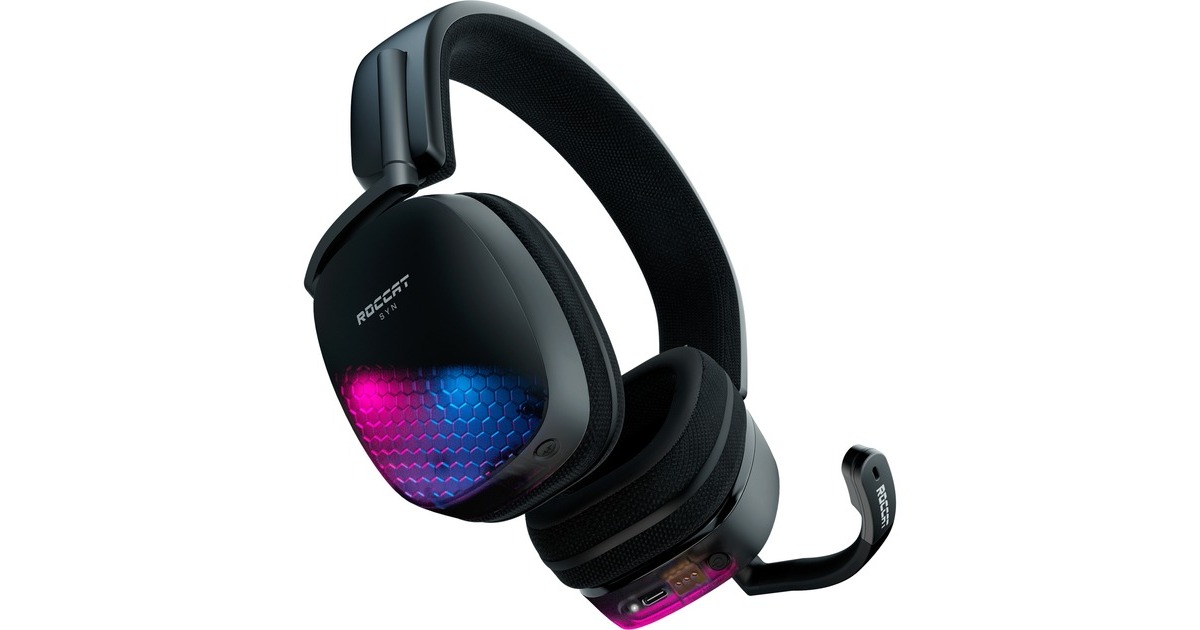 Roccat Syn Max Air, Gaming-Headset(schwarz, USB-A Dongle)