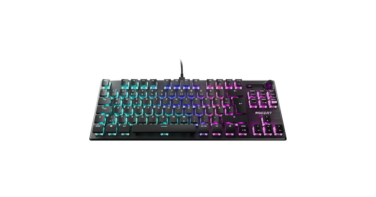 Roccat Vulcan TKL, Gaming-Tastatur(schwarz, DE-Layout, Roccat Titan Linear)