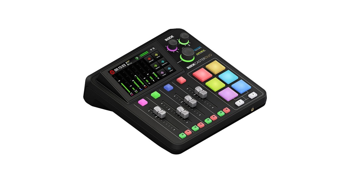Rode Microphones RØDECaster Duo, Mischpult(schwarz, WLAN, Bluetooth, USB-C)