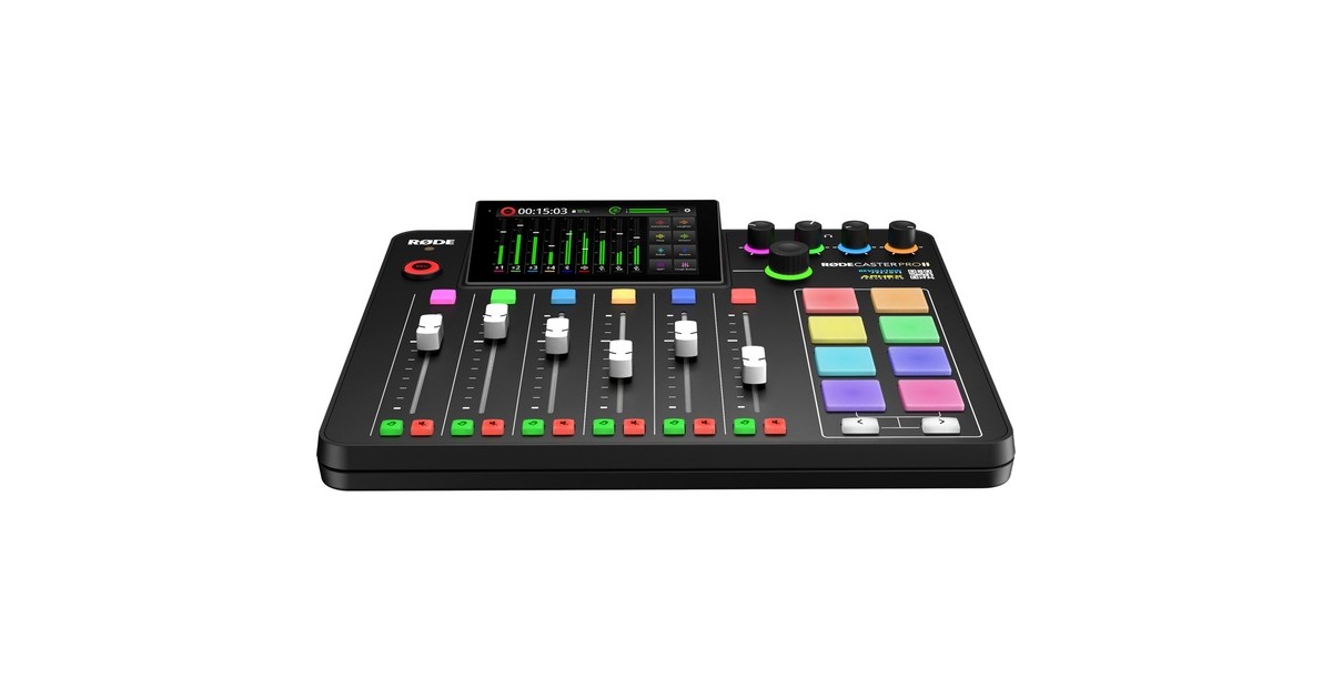 Rode Microphones Rodecaster Pro II, Mischpult(schwarz, USB-C, Klinke, XLR)