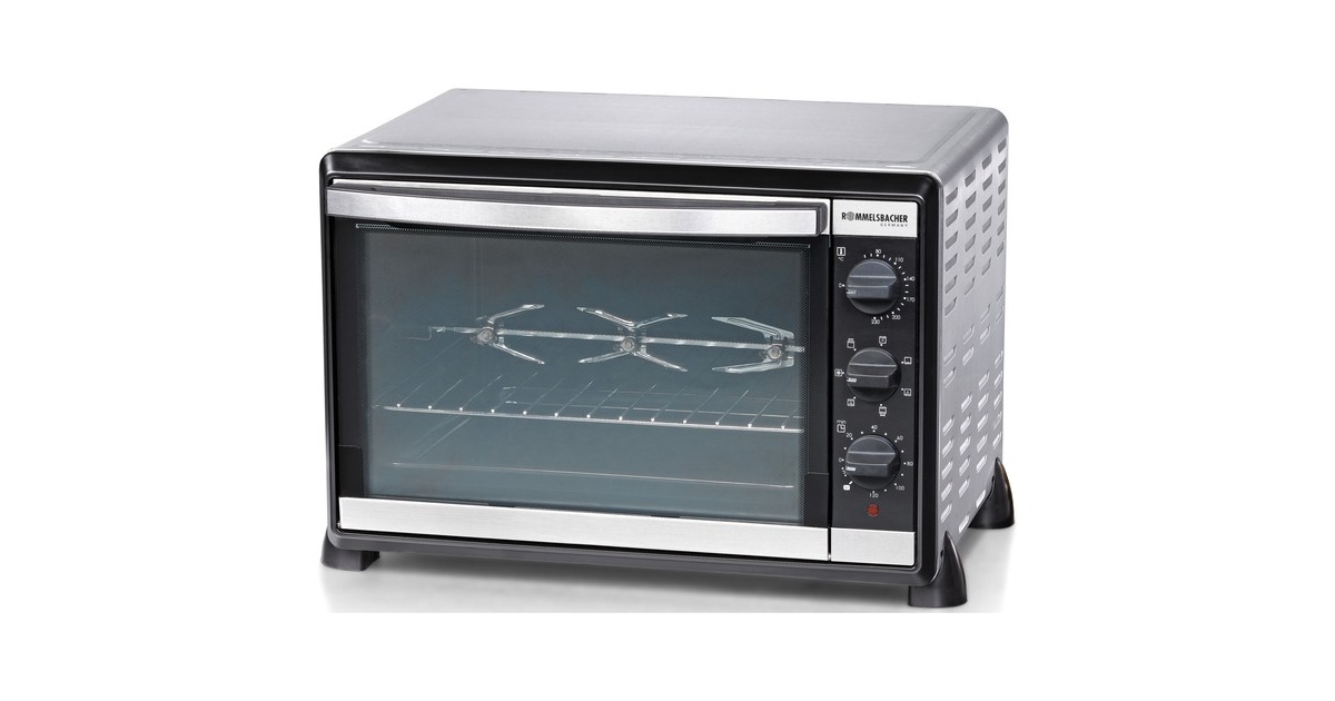 Rommelsbacher Back- und Grillgerät BG 1805/E, Mini-Backofen(edelstahl/schwarz)