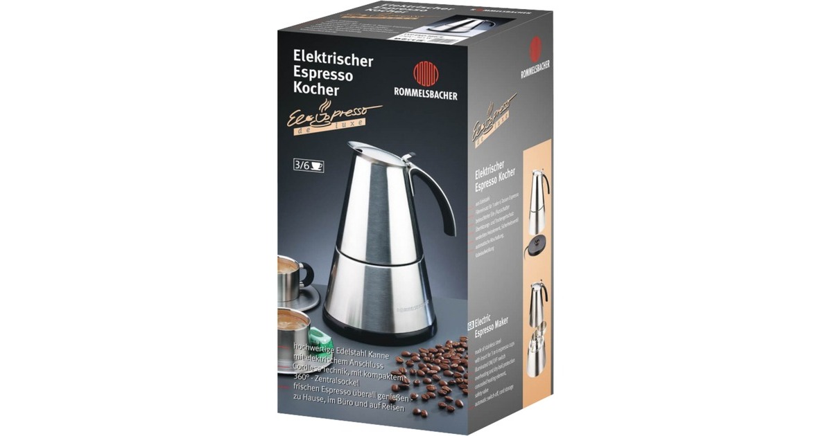 Rommelsbacher EKO 366/E Elpresso deLuxe, Espressomaschine(edelstahl)