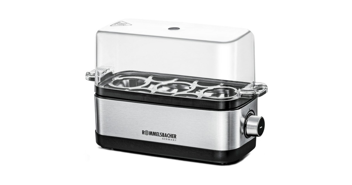 Rommelsbacher ER 300, Eierkocher(edelstahl/schwarz)