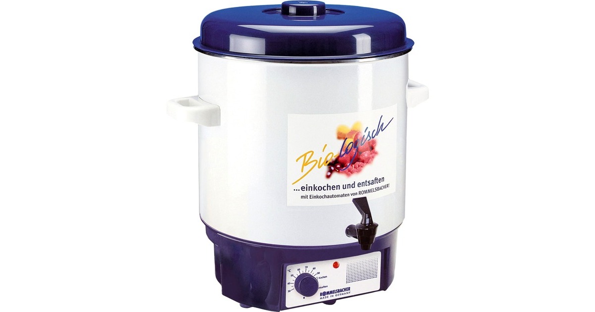 Rommelsbacher Einkochautomat KA 1801(weiß/blau, 27 Liter)