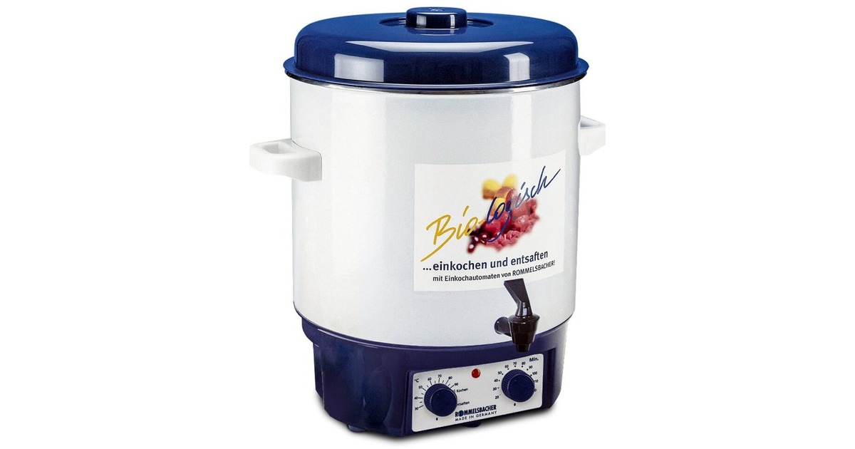 Rommelsbacher Einkochautomat KA 1804(weiß/blau, 27 Liter)
