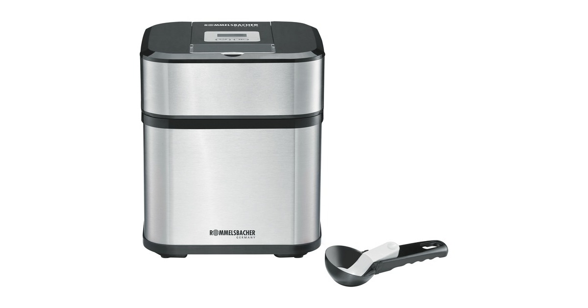 Rommelsbacher Eismaschine IM 12 Kurt(edelstahl/schwarz)