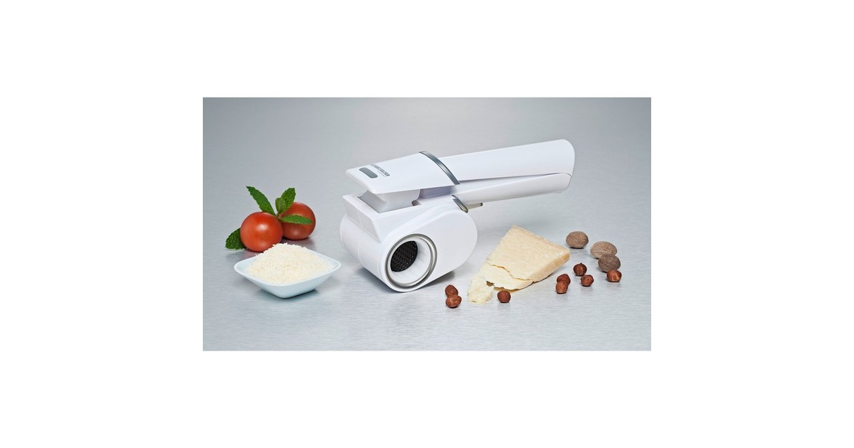 Rommelsbacher Elektrische Multi-Reibe MR 6, Zerkleinerer(weiß/silber)
