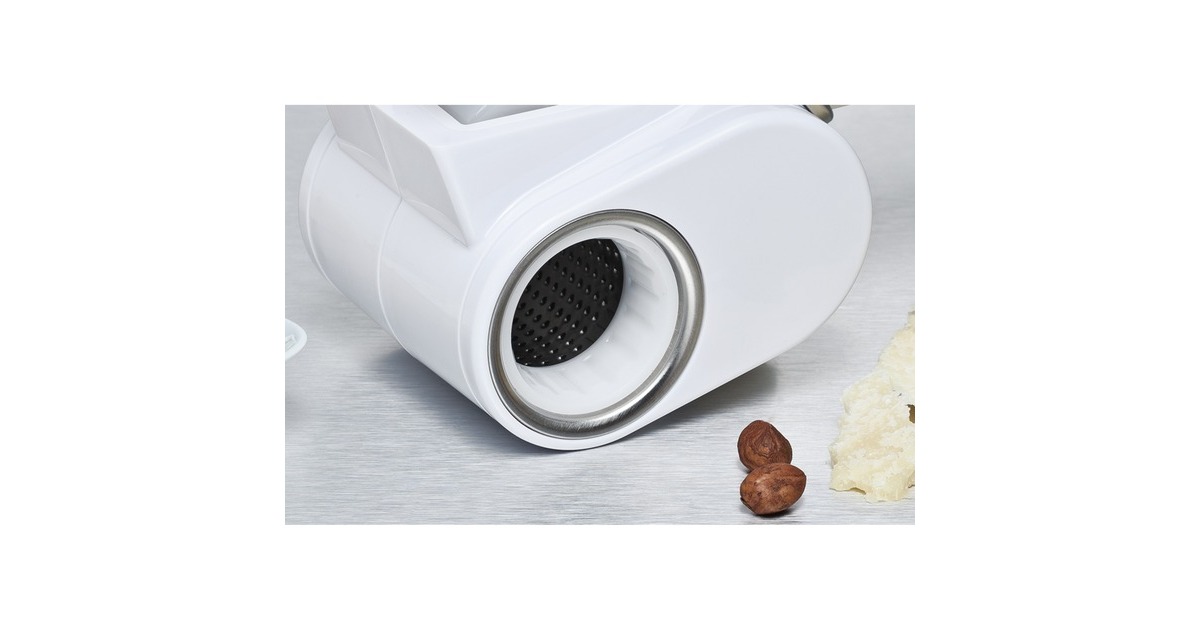 Rommelsbacher Elektrische Multi-Reibe MR 6, Zerkleinerer(weiß/silber)