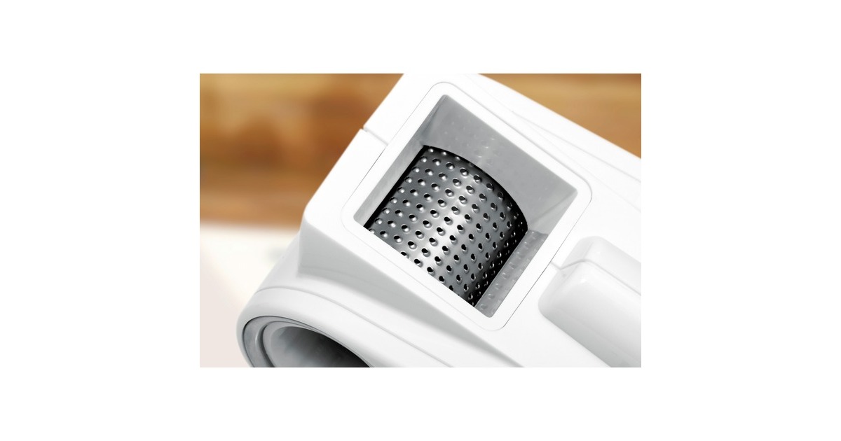 Rommelsbacher Elektrische Multi-Reibe MR 6, Zerkleinerer(weiß/silber)