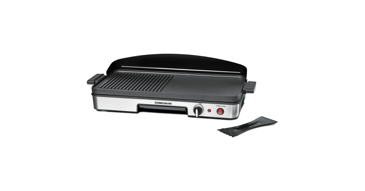 Rommelsbacher Elektrogrill BBQ 2003(schwarz/edelstahl, 1.900 Watt)