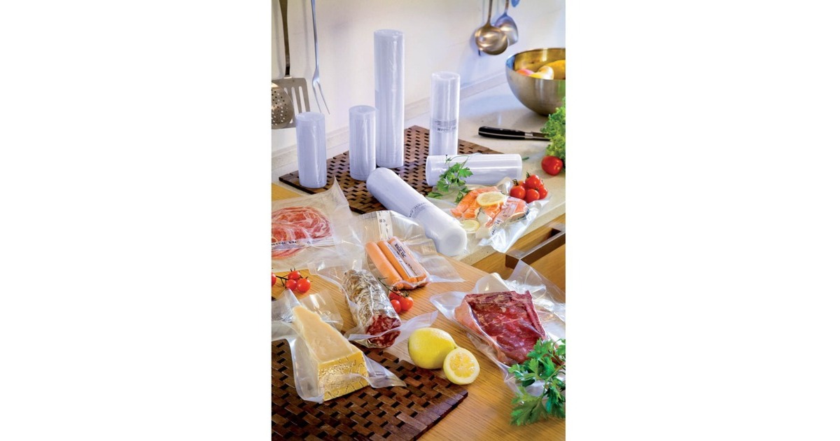 Rommelsbacher Folienrolle VRS 3060, 30cm x 6 Meter, Vakuumier-Folien(transparent, 2 Rollen)