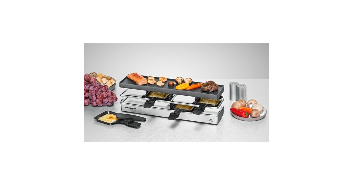 Rommelsbacher Fun for 4+4 RC 1600, Raclette(silber)