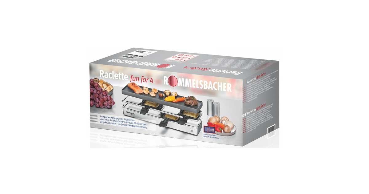 Rommelsbacher Fun for 4 RC 800, Raclette(silber)