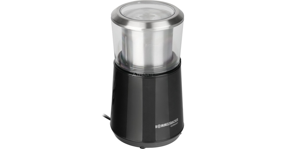 Rommelsbacher Kaffeemühle EKM 120(schwarz/edelstahl, 200 Watt)