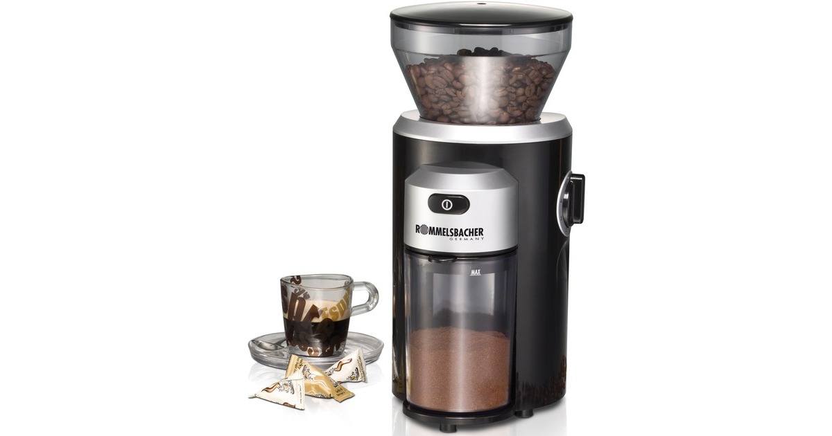 Rommelsbacher Kaffeemühle EKM 300(schwarz/silber, 150 Watt)