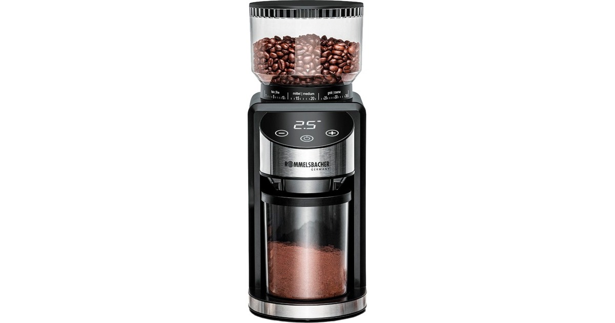 Rommelsbacher Kaffeemühle EKM 400(schwarz/silber, 200 Watt)