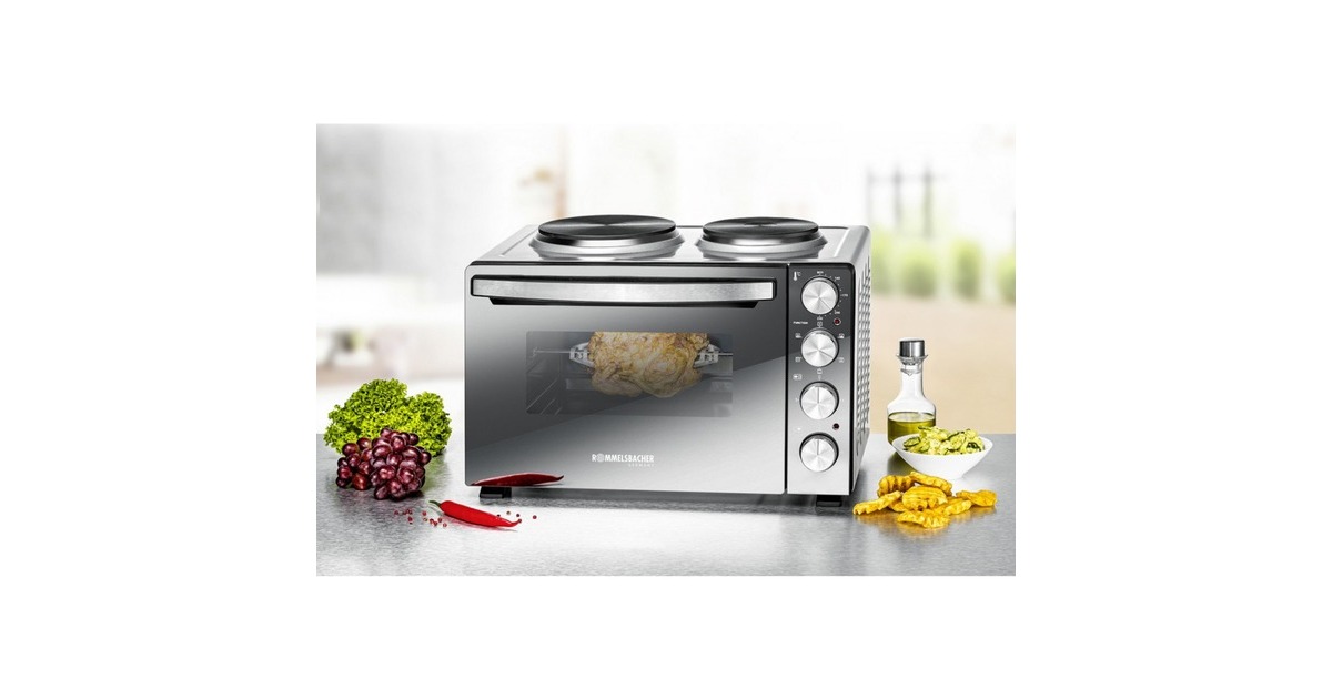 Rommelsbacher Kleinküche KM 3300, Mini-Küche(silber/schwarz)