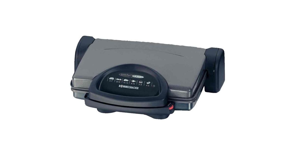 Rommelsbacher Kontaktgrill KG 1800(anthrazit/schwarz, 1.800 Watt)