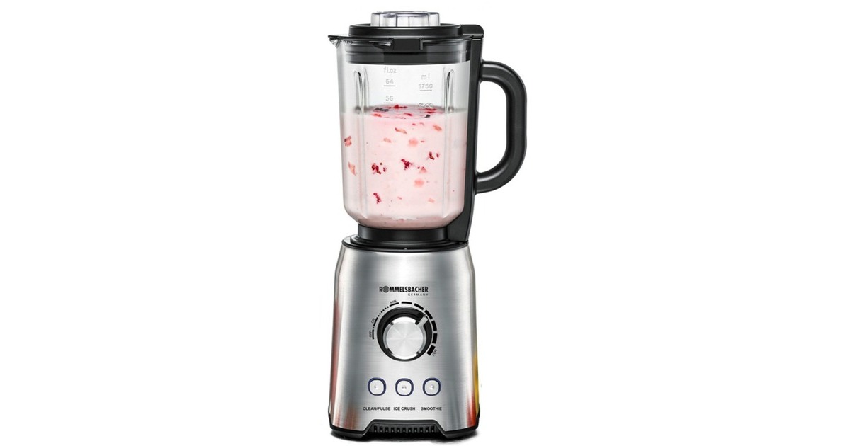 Rommelsbacher MX 1250, Standmixer(edelstahl/schwarz)